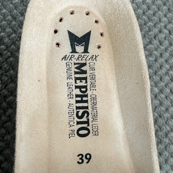 Mephisto silver leather Mabel sandals, size 39 (US 8.5) - Picture 6 of 9